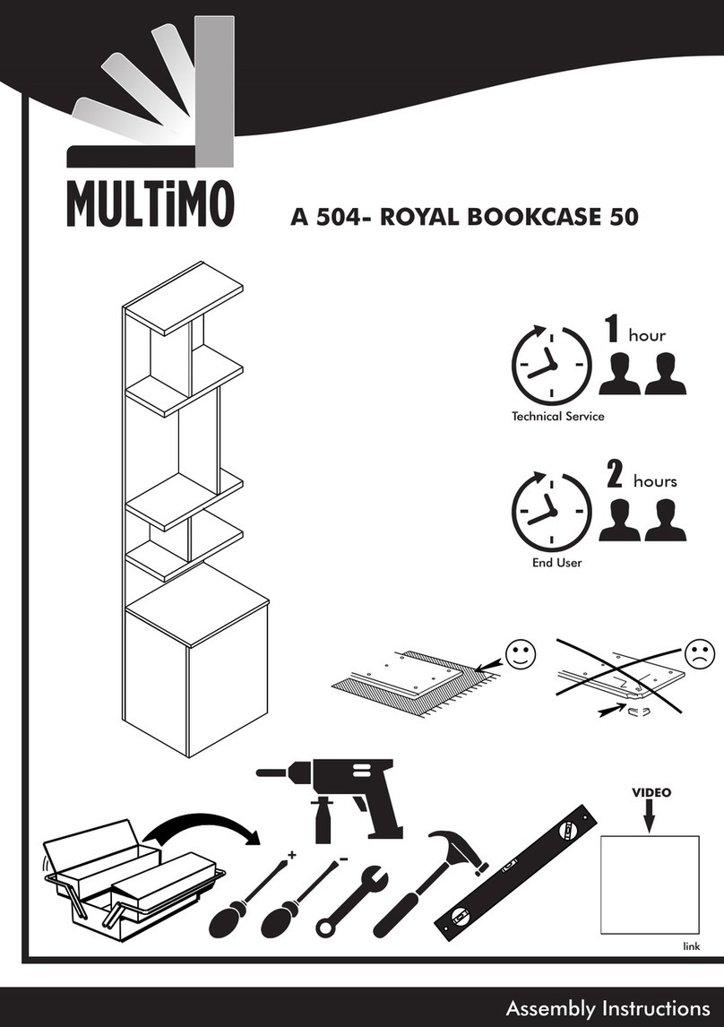 Multimo A 504- ROYAL BOOKCASE 50 User manual