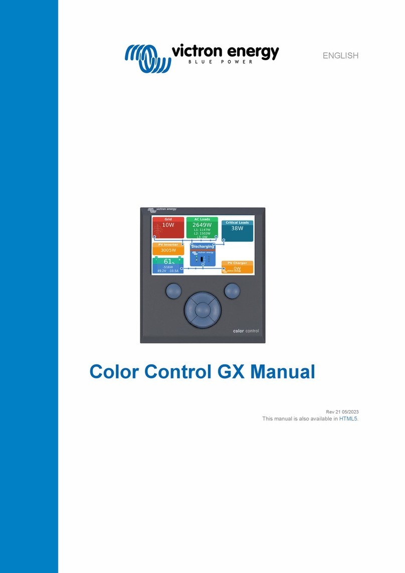Victron energy Color Control GX manual Victron energy Color Control GX manual