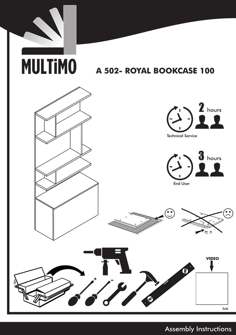 Multimo A 502- ROYAL BOOKCASE 100 User manual