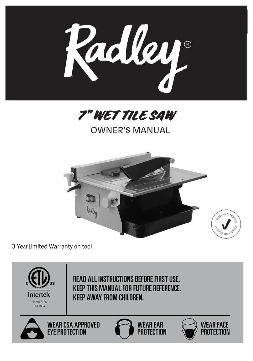 RADLEY 1346-801 User manual
