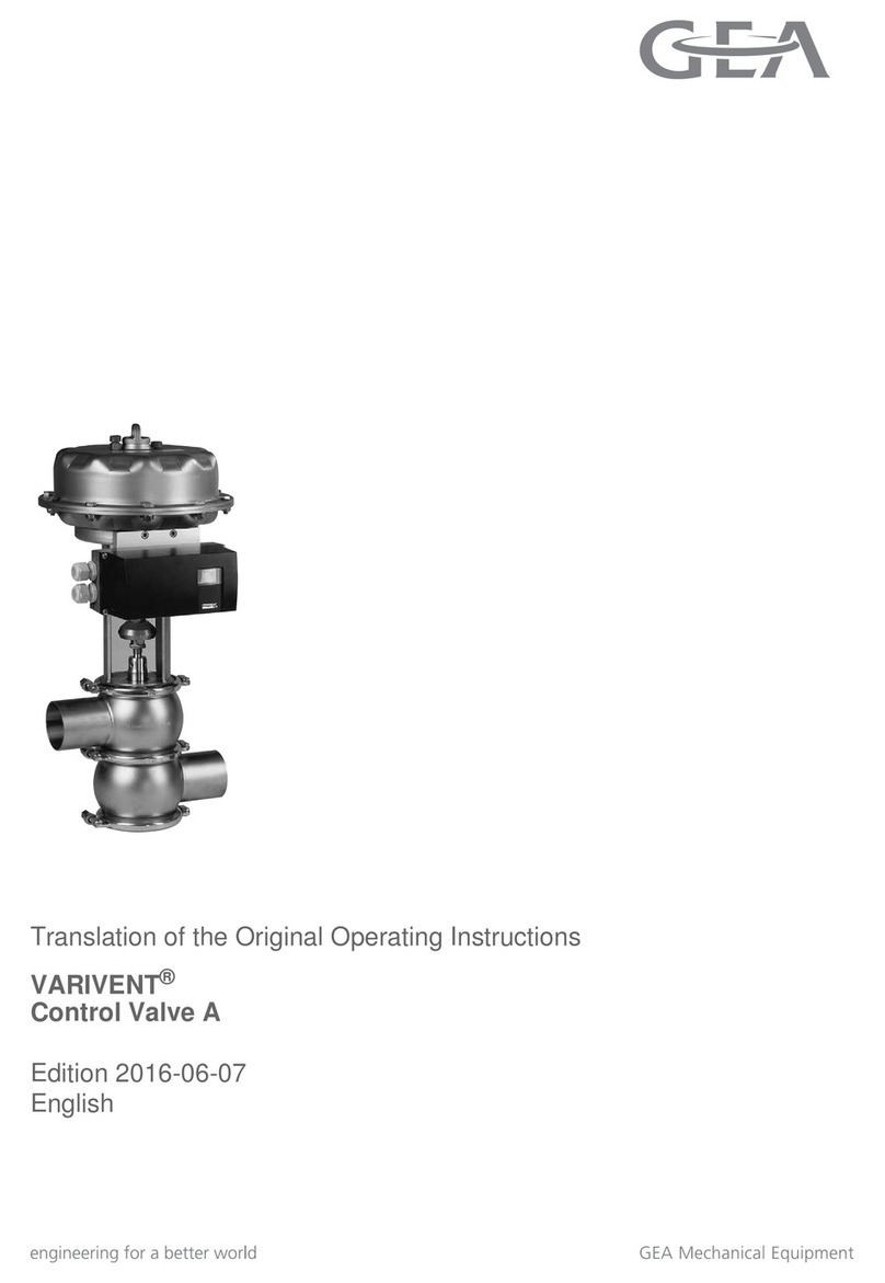 GEA VARIVENT A Translation of the original operating instructions GEA VARIVENT A Translation of the original operating instructions