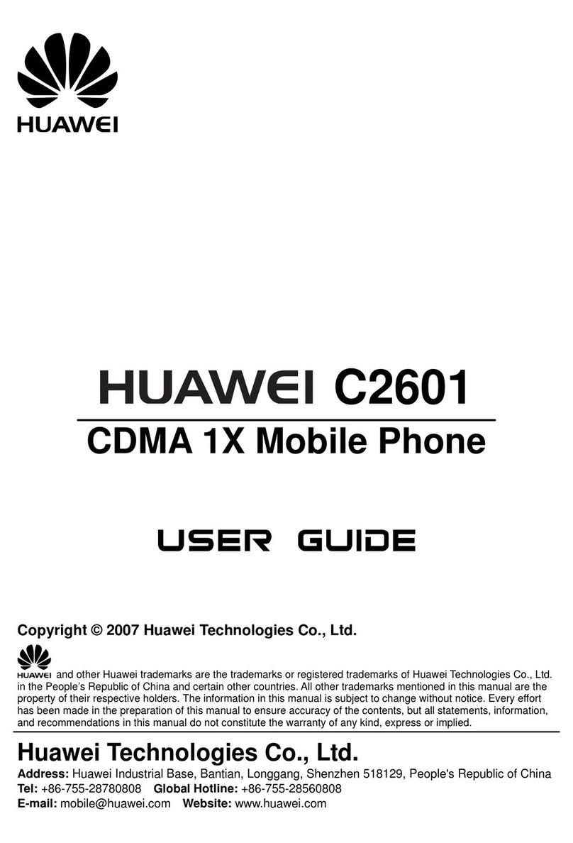 Huawei C2601 User manual Huawei C2601 User manual