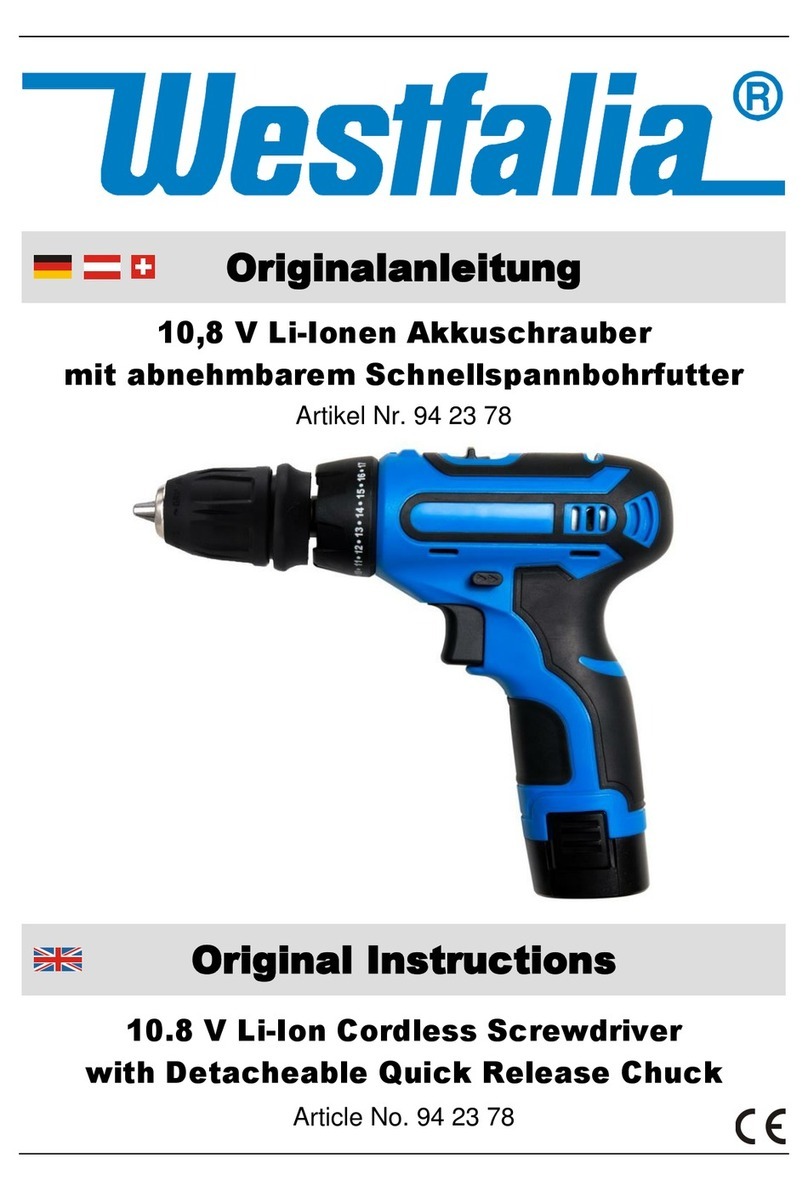 Westfalia 94 23 78 Original instructions