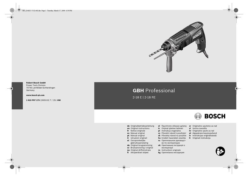 Bosch GBH Professional 2-18 RE User manual