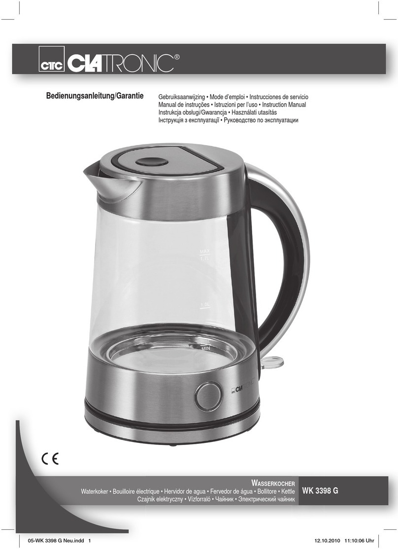 Clatronic WK 3398 G instruction manual