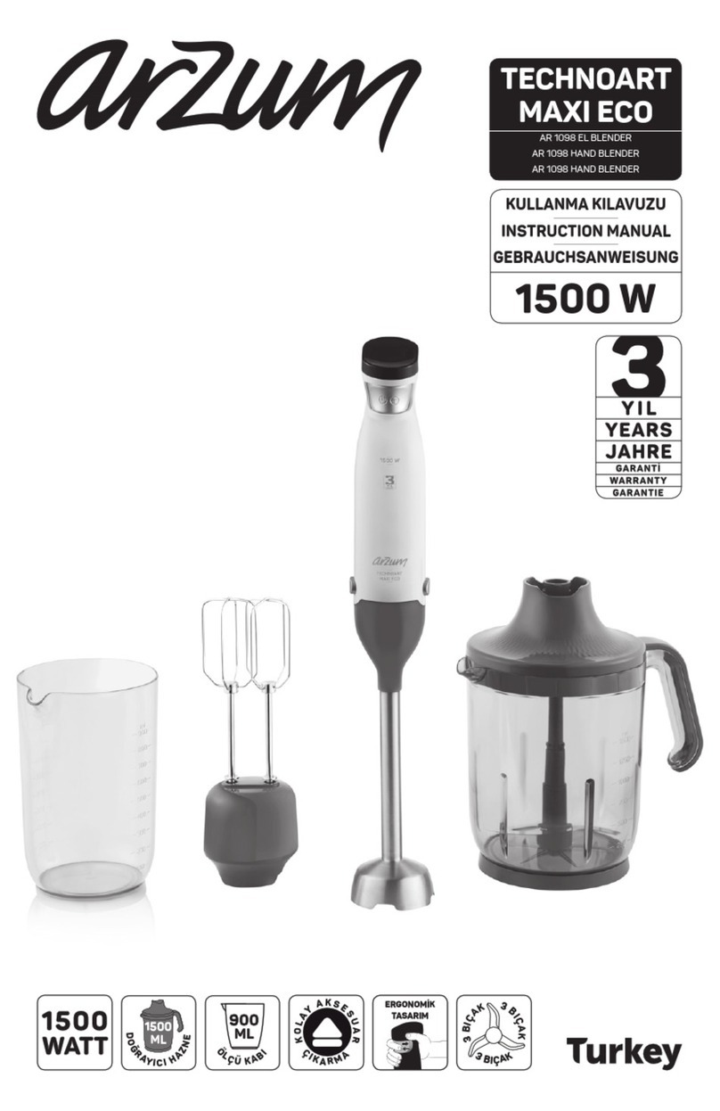Arzum TECHNOART MAXI ECO AR 1098 User manual Arzum TECHNOART MAXI ECO AR 1098 User manual