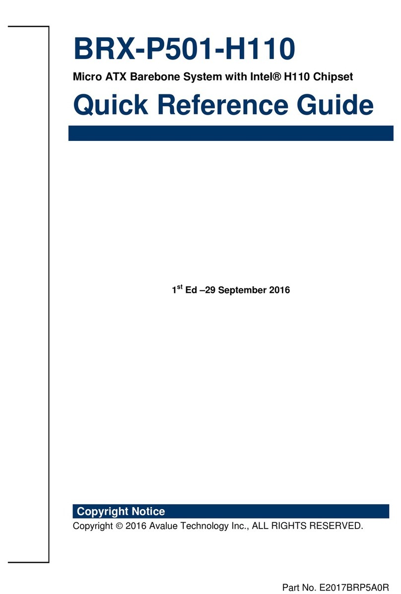 Avalue Technology BRX-P501-H110 User manual