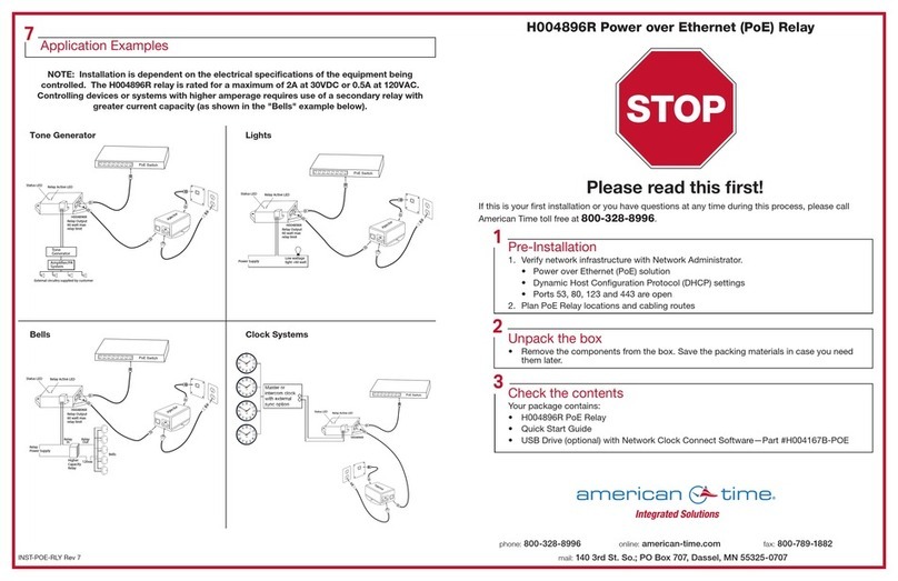 American Time H004896R quick start guide