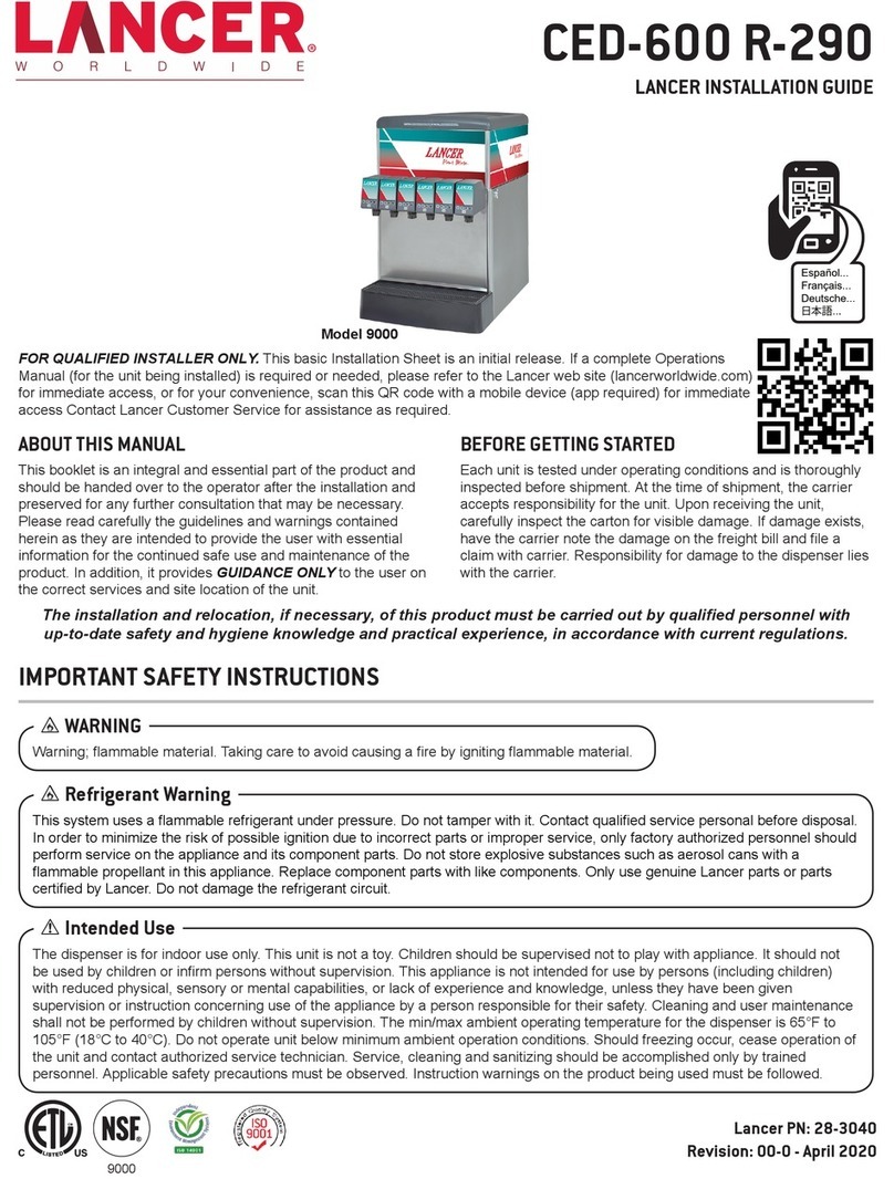 lancer 9000 series installation guide