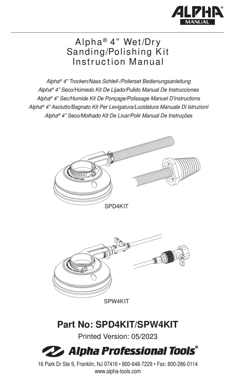 Alpha SPD4KIT instruction manual