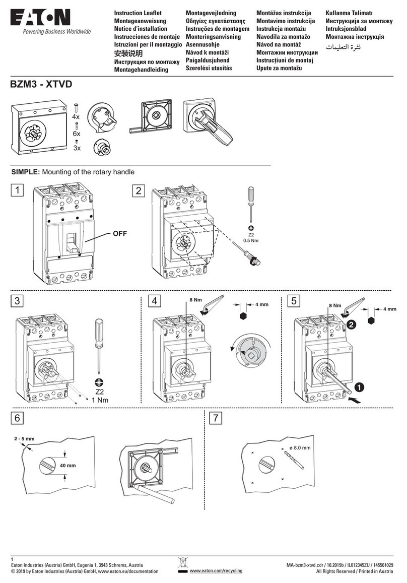 Eaton BZM3 - XTVD Manual
