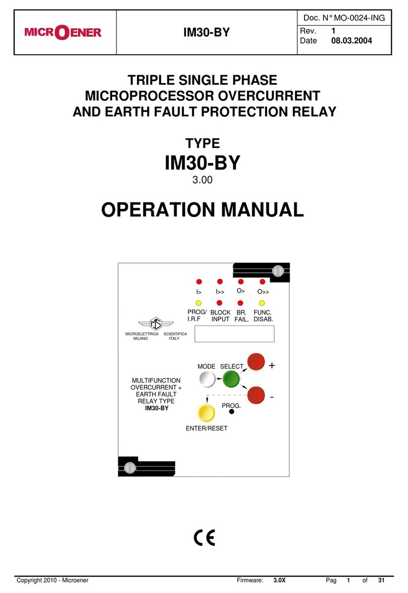 MICROENER IM30-BY Operation manual