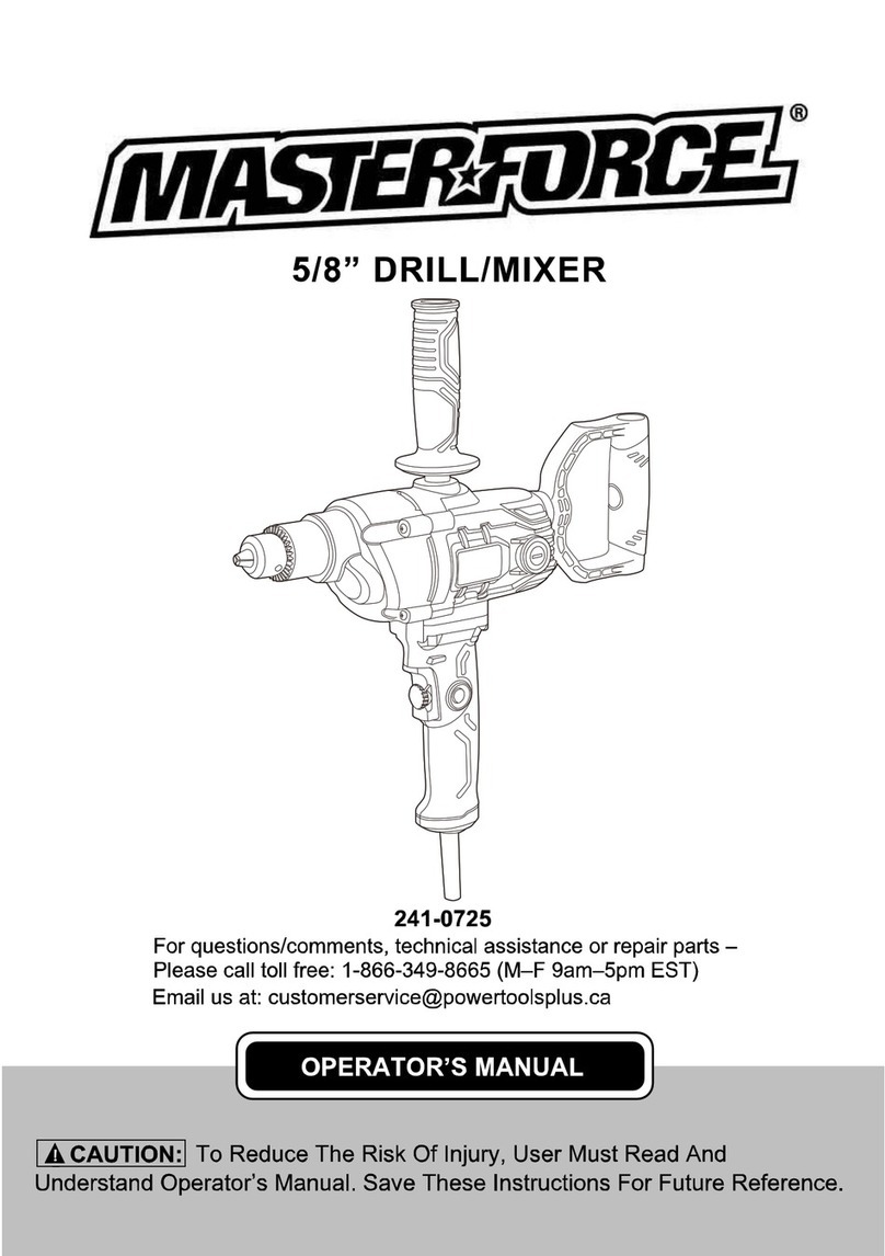 MasterForce 241-0725 User manual