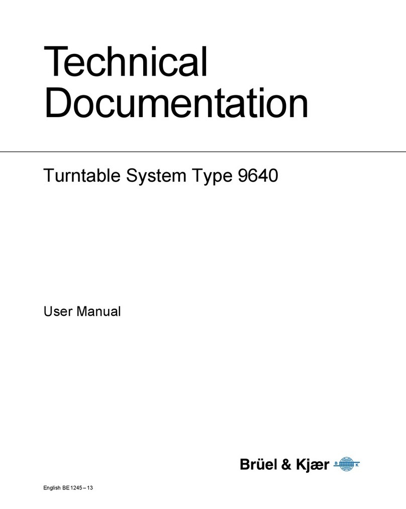 BRUEL & KJAER 9640 user manual