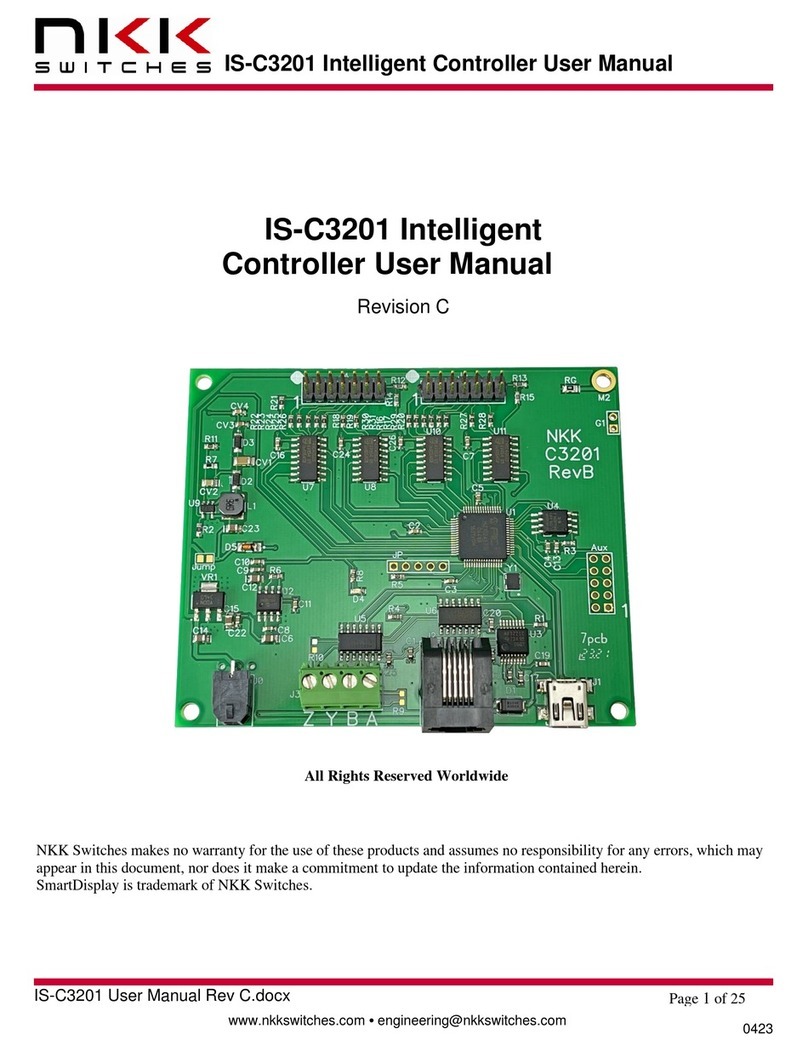 NKK SWITCHES IS-C3201 user manual