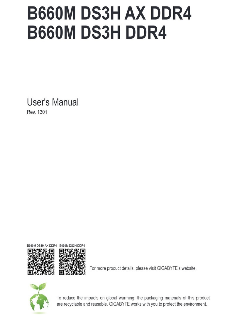 GIGA-BYTE TECHNOLOGY B660M DS3H AX DDR4 User manual GIGA-BYTE TECHNOLOGY B660M DS3H AX DDR4 User manual