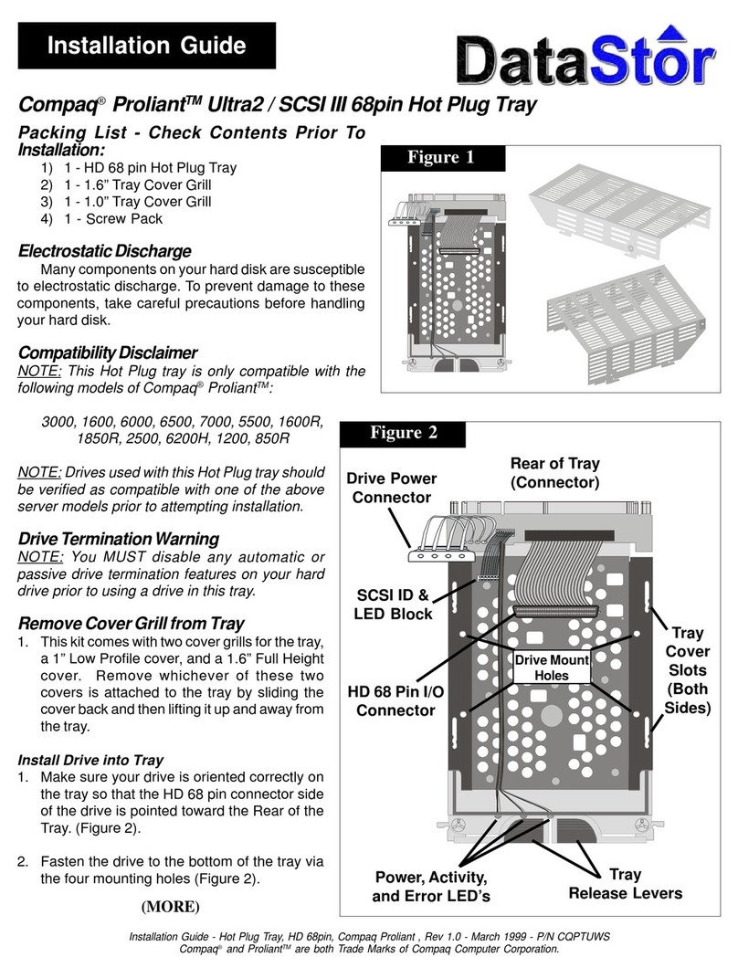 DataStor Compaq Proliant Ultra2 SCSI III installation guide
