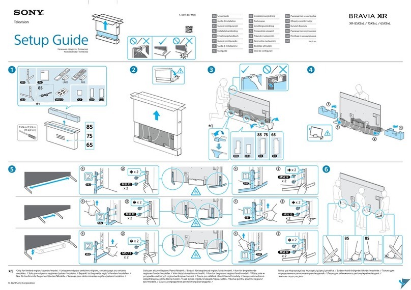 Sony BRAVIA XR XR-85X9 L Series User manual