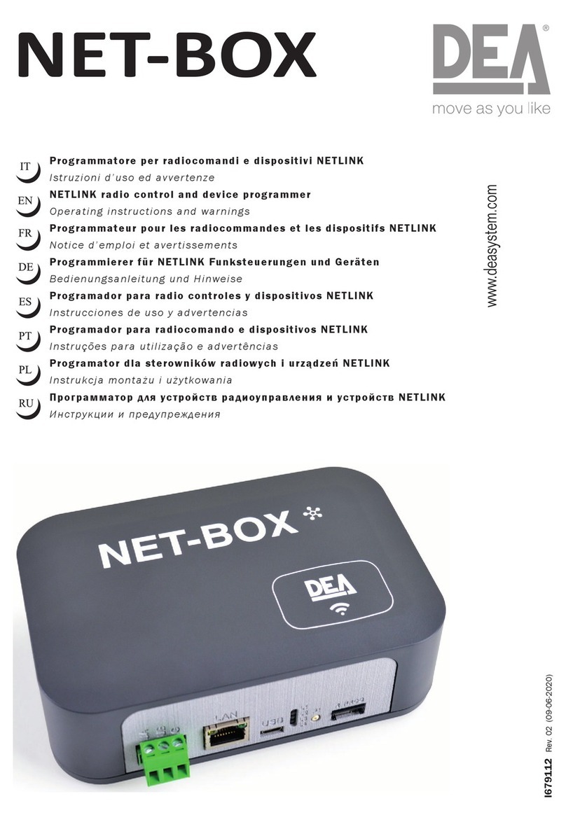 Dea NET-BOX operating instructions