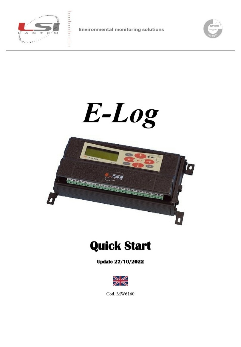 LSI LASTEM E-Log quick start