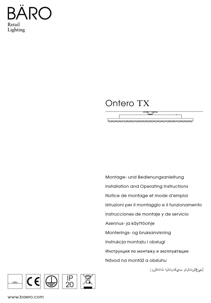 BARO Ontero TX Installation and operating instructions