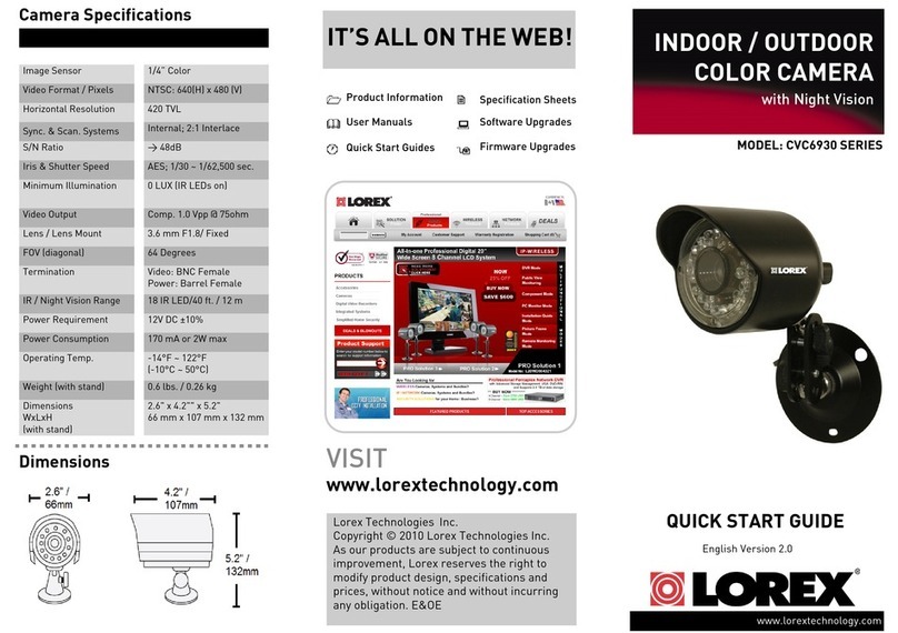 Lorex CVC6930 Series User manual
