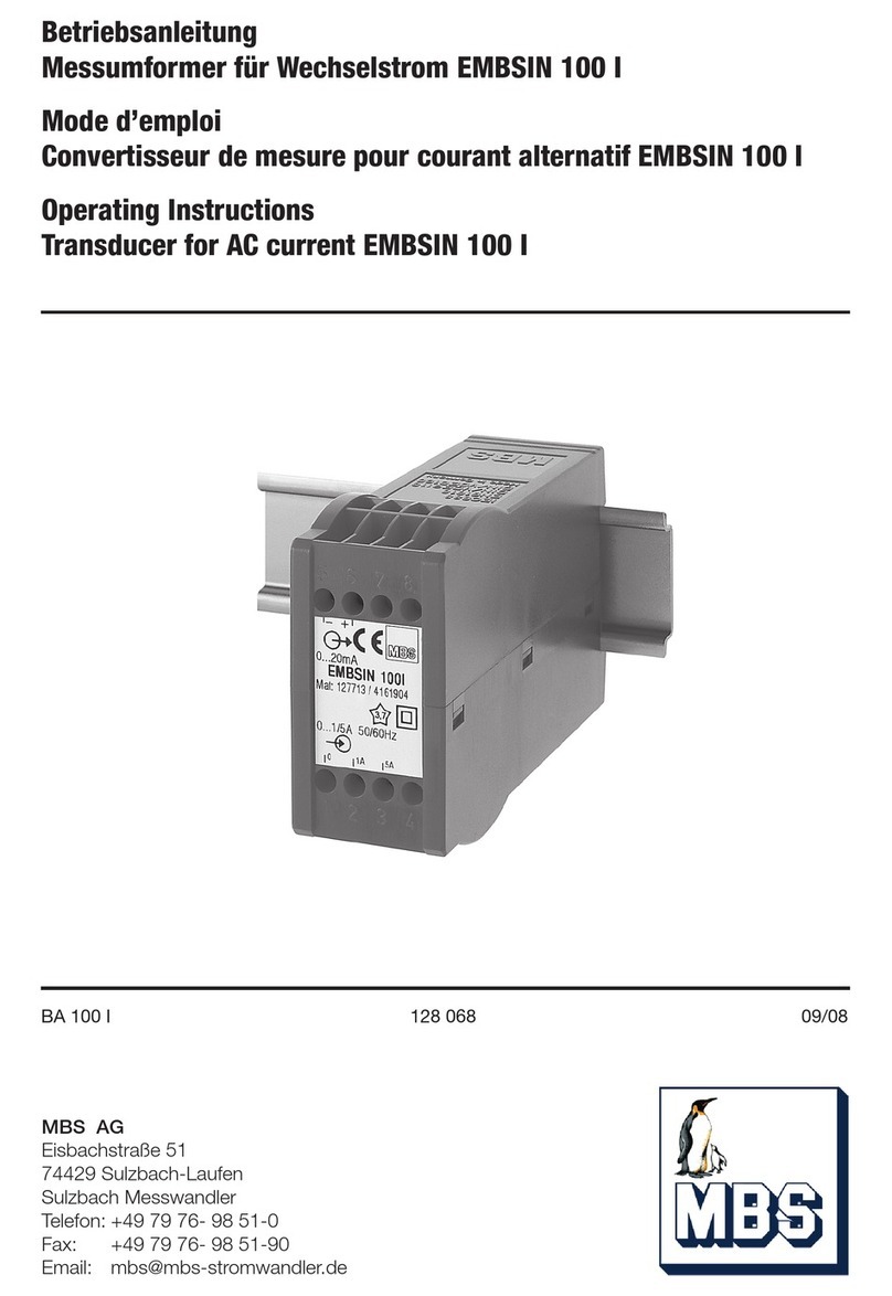 MBS EMBSIN 100 I operating instructions