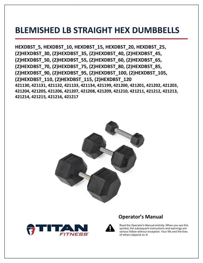 Titan Fitness HEXDBST 5 Operator's manual