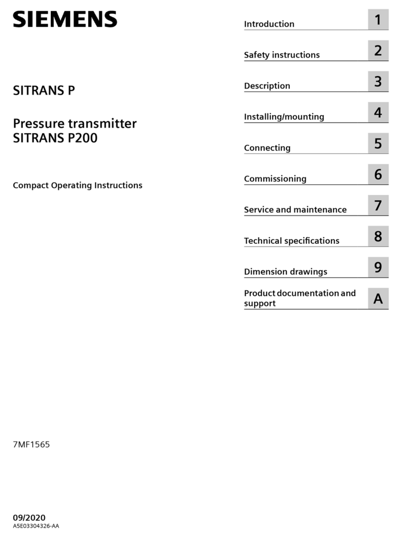 Siemens SITRANS P series Administrator guide Siemens SITRANS P series Administrator guide