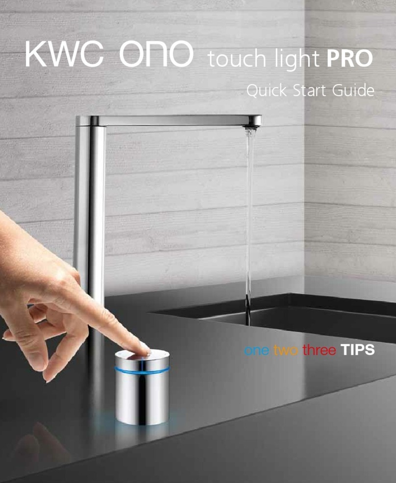 KWC ONO touch light PRO quick start guide