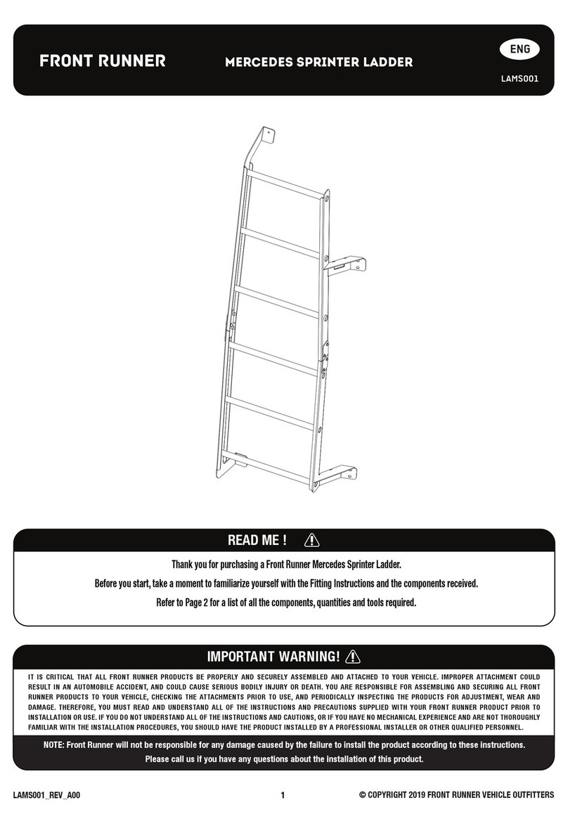 Front Runner LAMS001 User manual Front Runner LAMS001 User manual