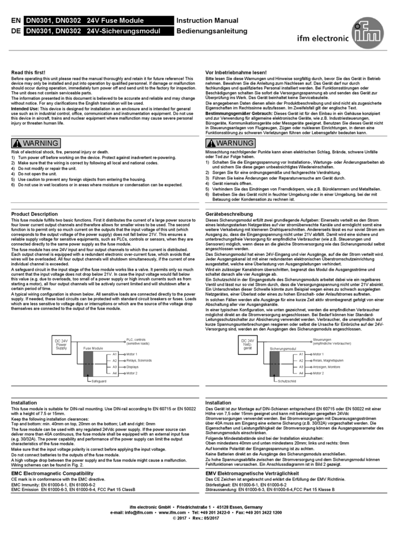 IFM Electronic DN0301 User manual