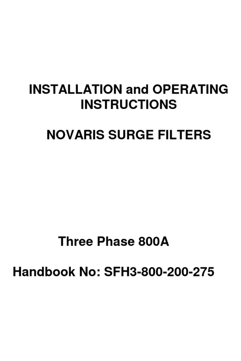 novaris SFH3-800 275 Series Installation and operating instructions