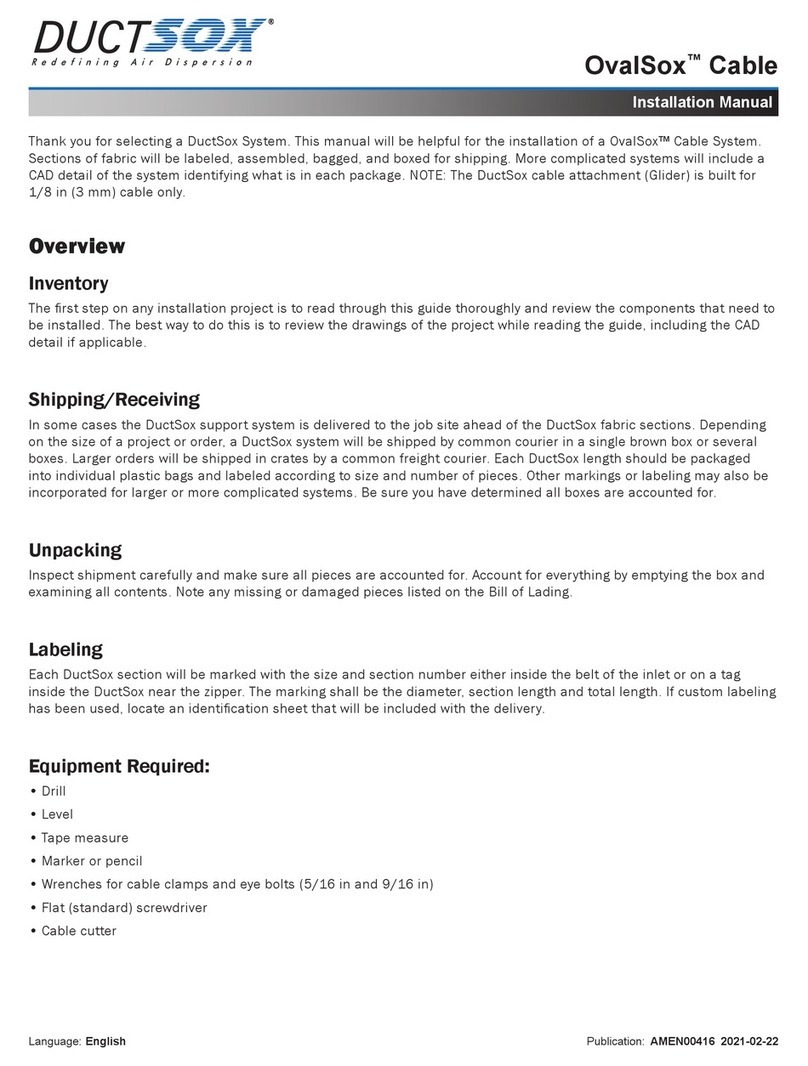 DuctSox OvalSox installation manual