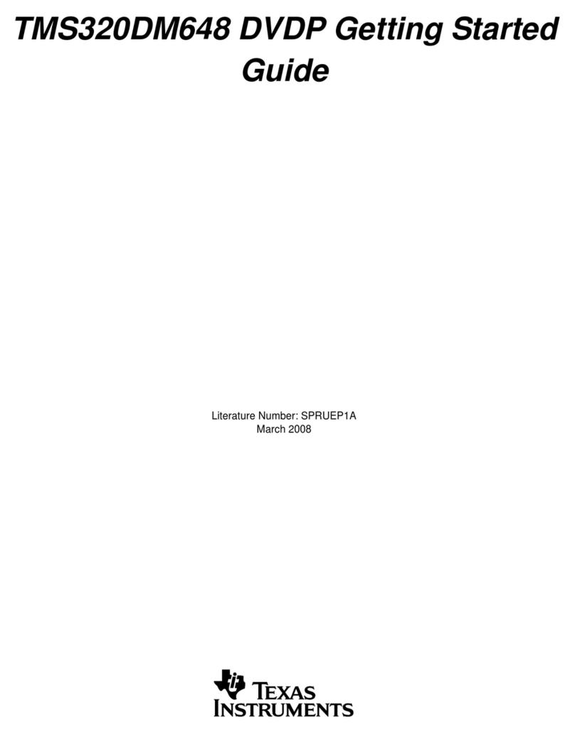 Texas Instruments TMS320DM648 User manual Texas Instruments TMS320DM648 User manual