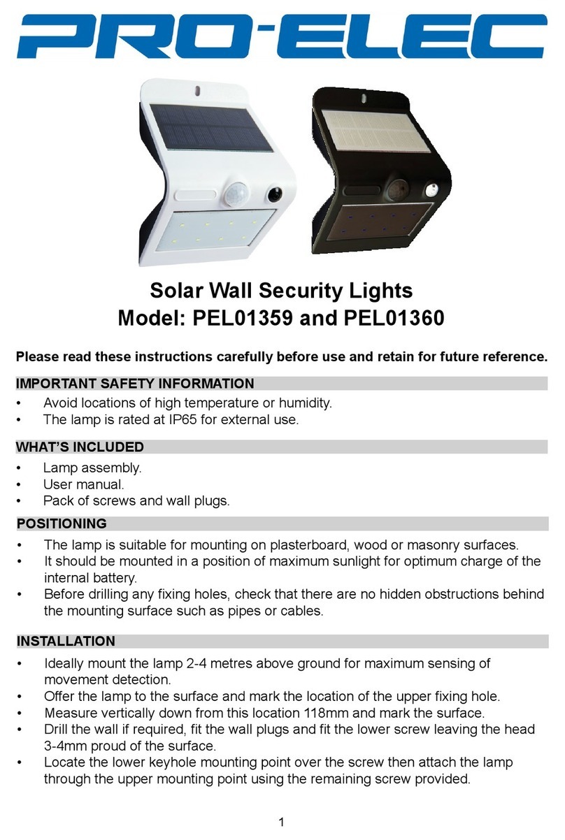 Pro-Elec PEL01359 manual