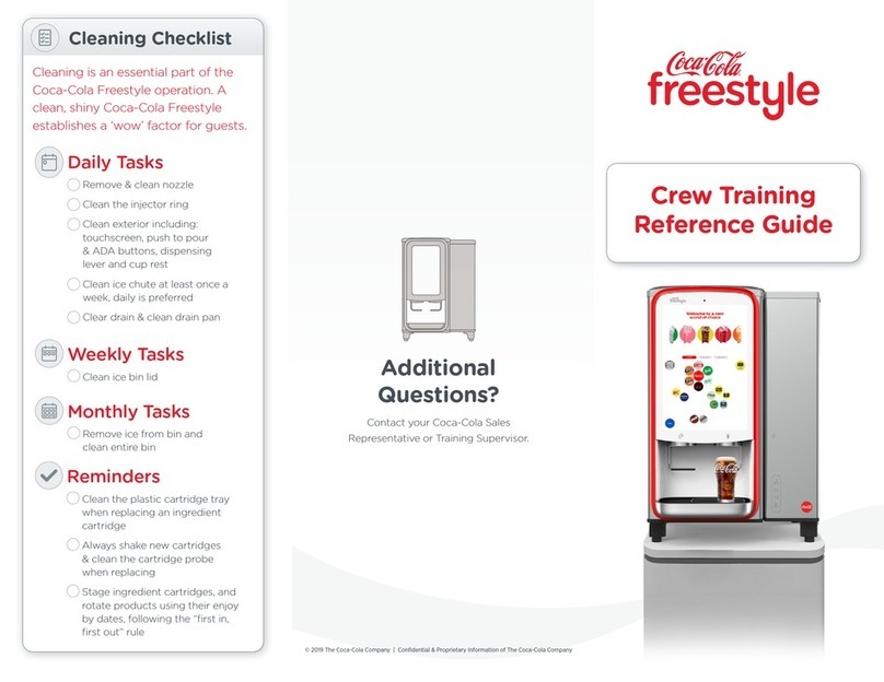 Coca-Cola Freestyle 7100 reference guide Coca-Cola Freestyle 7100 reference guide