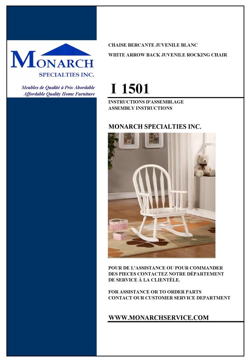 Monarch Specialties I 1501 Assembly instructions