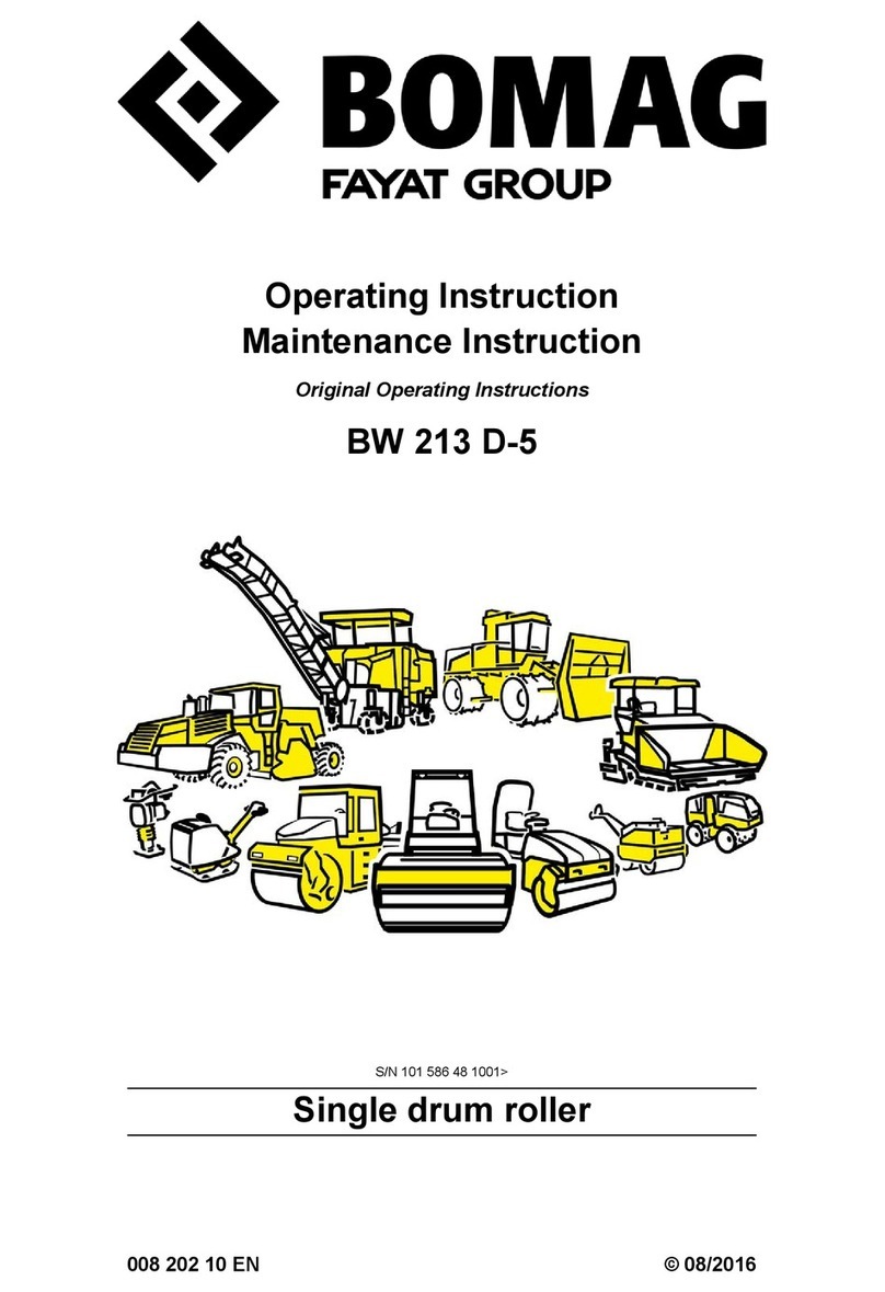 Fayat Group BOMAG BW 213 D-5 Operating Instruction,  Maintenance Instruction