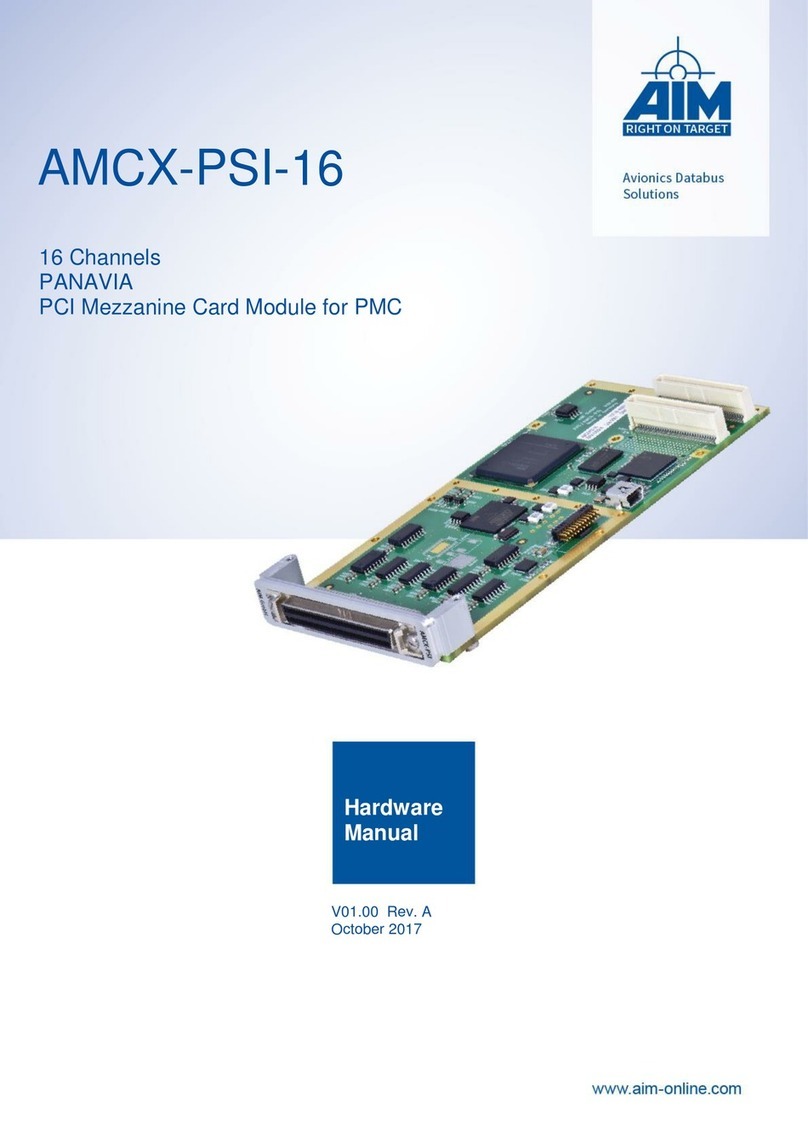 Aim AMCX-PSI-16 Hardware manual