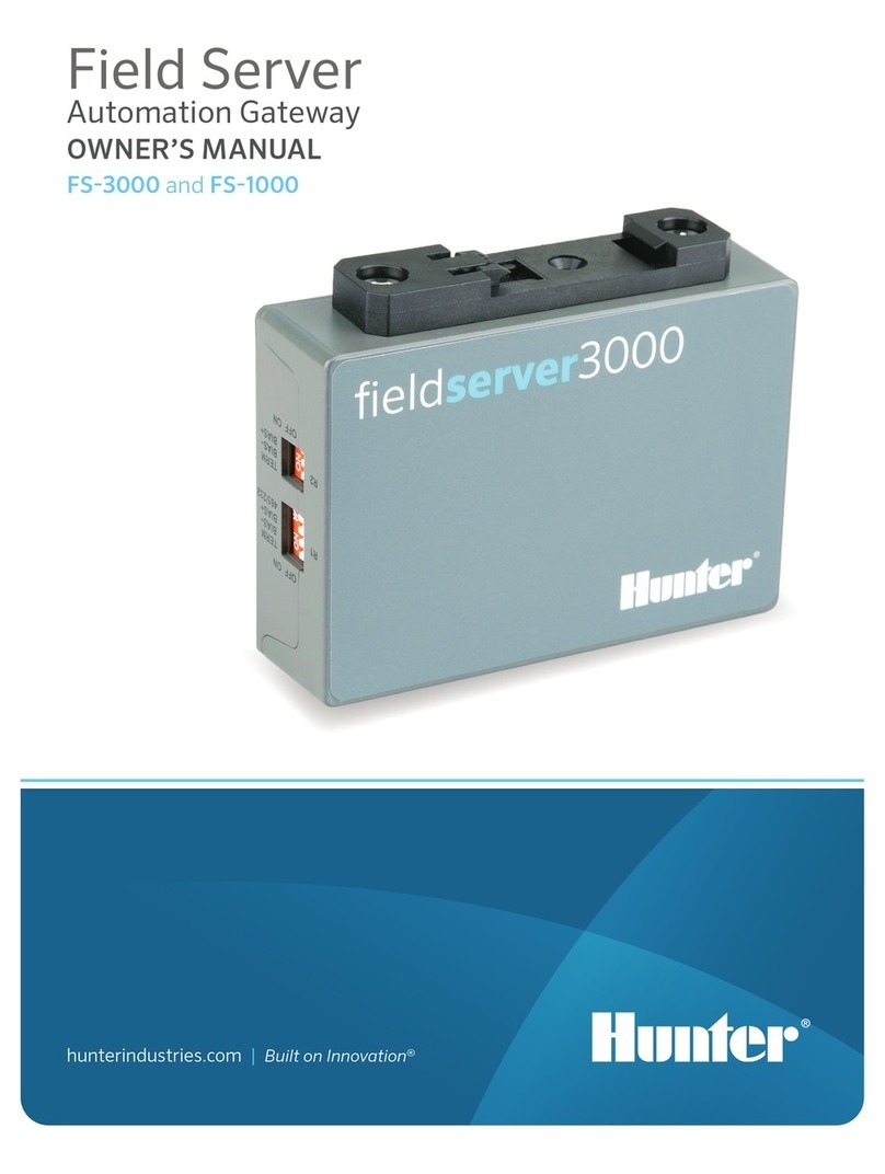 Hunter Field Server 3000 owner's manual