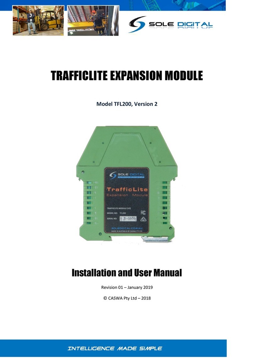 Sole Digital TrafficLite TFL200 manual Sole Digital TrafficLite TFL200 manual