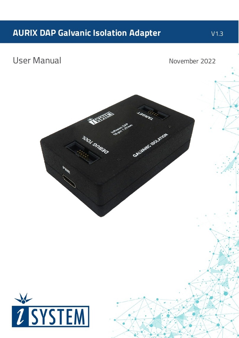 iSystem AURIX IEA-GI-AURIX User manual iSystem AURIX IEA-GI-AURIX User manual
