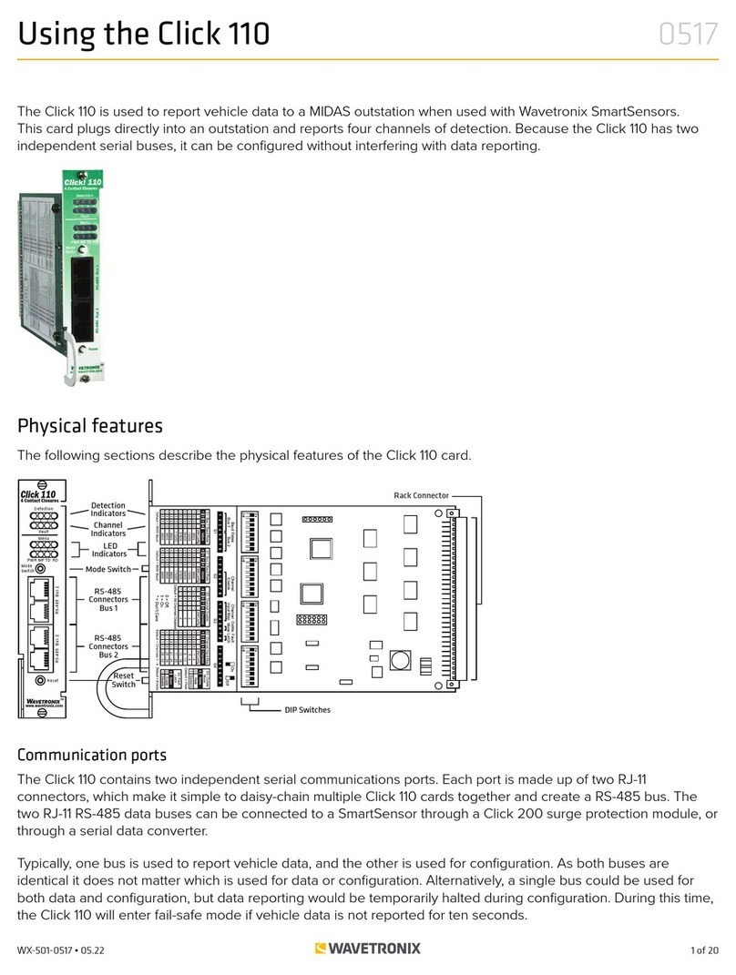 Wavetronix Click 110 User manual