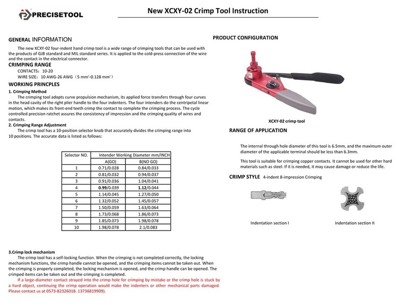 PRECISETOOL XCXY-02 instructions