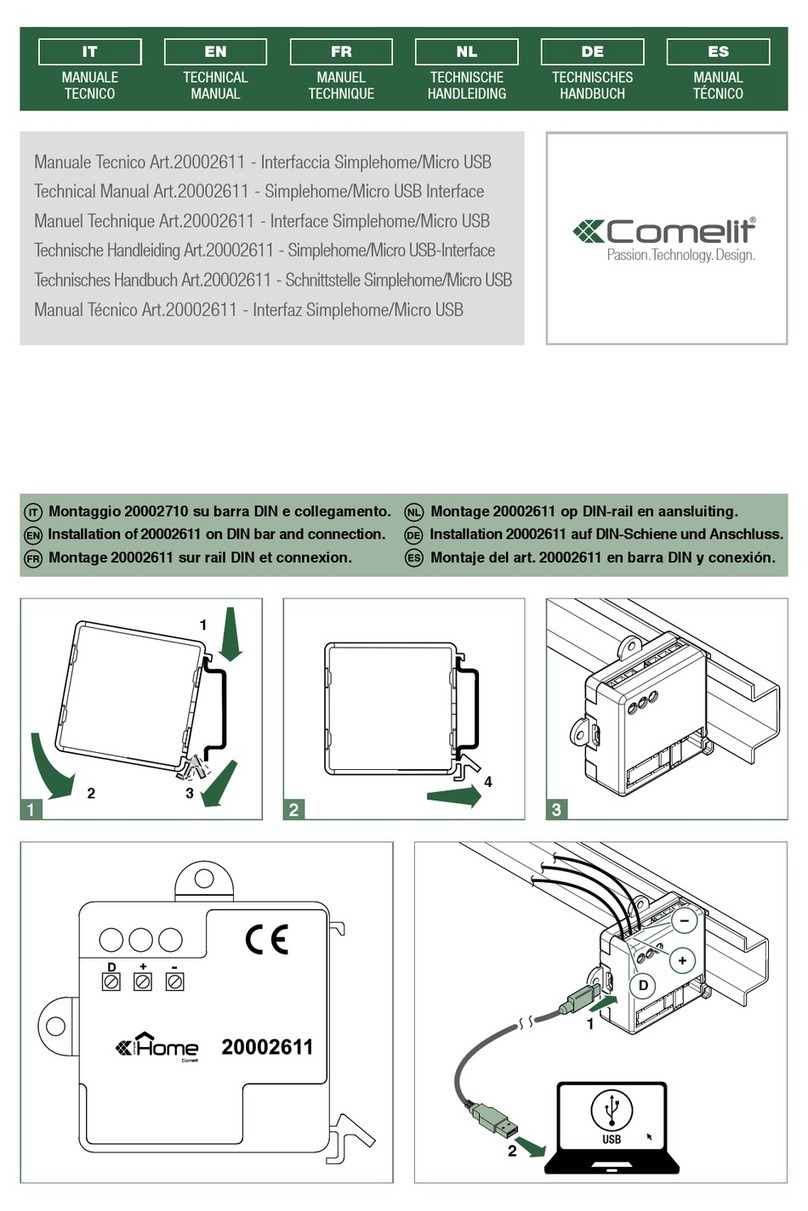Comelit 20002611 User manual