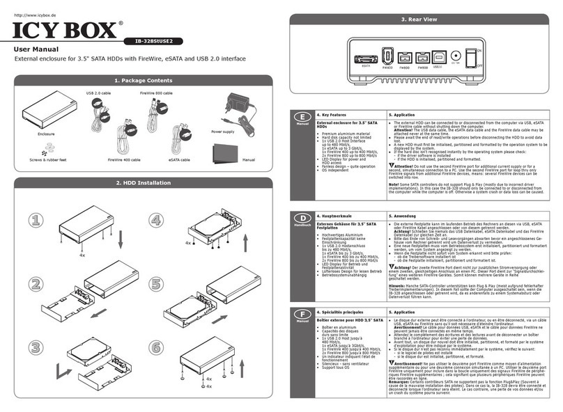 Icy Box IB-328StUSE2 user manual