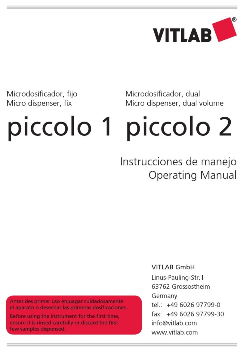 Vitlab piccolo 1 operating manual
