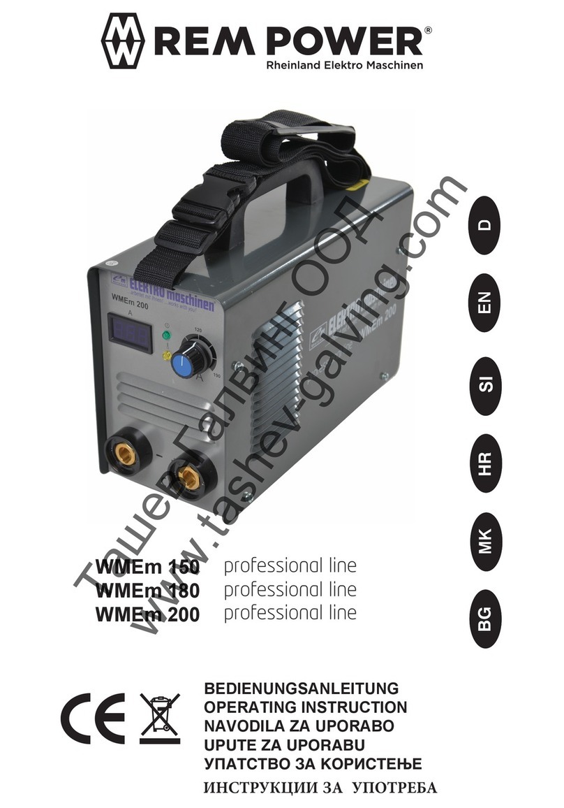 REM POWER Professional WMEm 150 Operating	 instruction