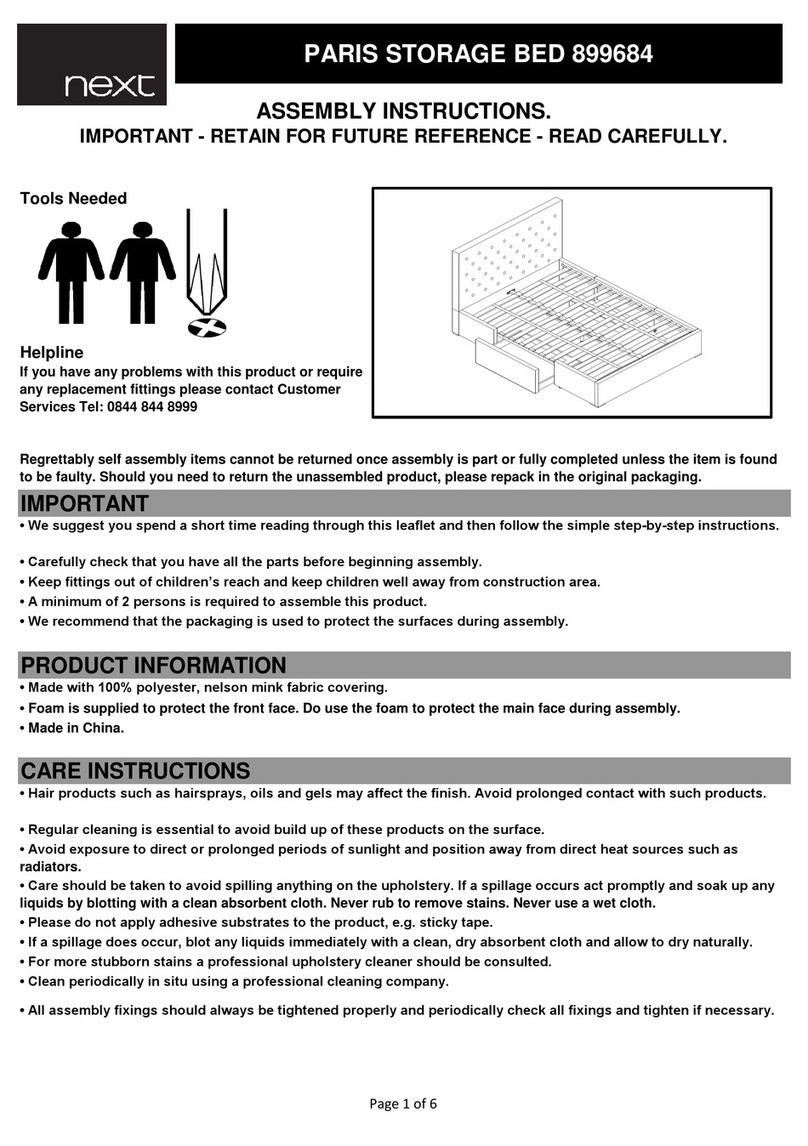 Next PARIS 899684 Assembly instructions